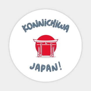 Konnichiwa Japan Magnet